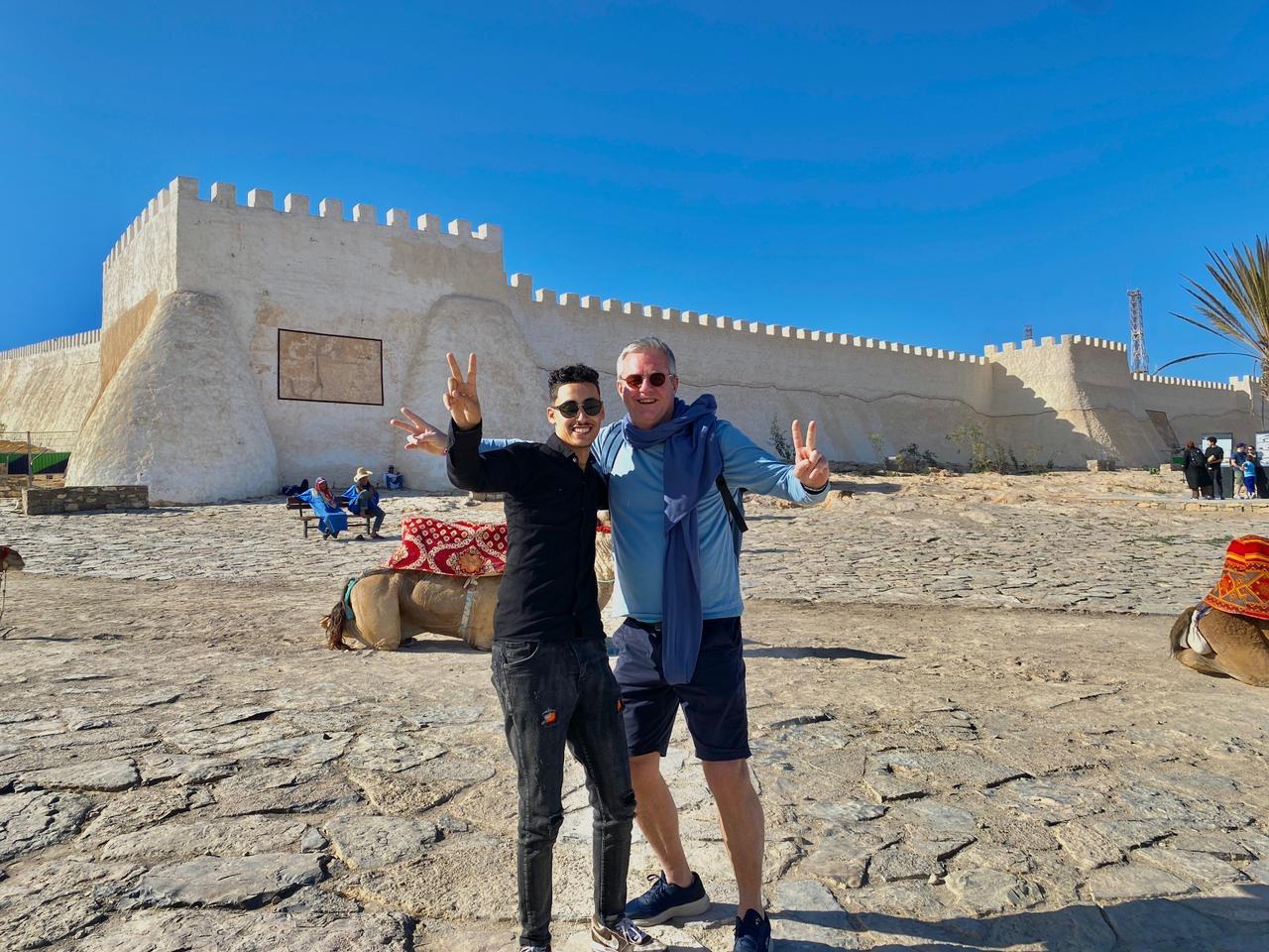 family with driver Marrakech airport